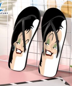 Disney Villains Cruella de Vil7 Gift For Fan Flip Flop Shoes