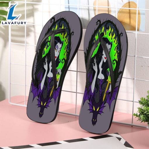 Disney Villains Maleficent Gift For Fan Flip Flop Shoes