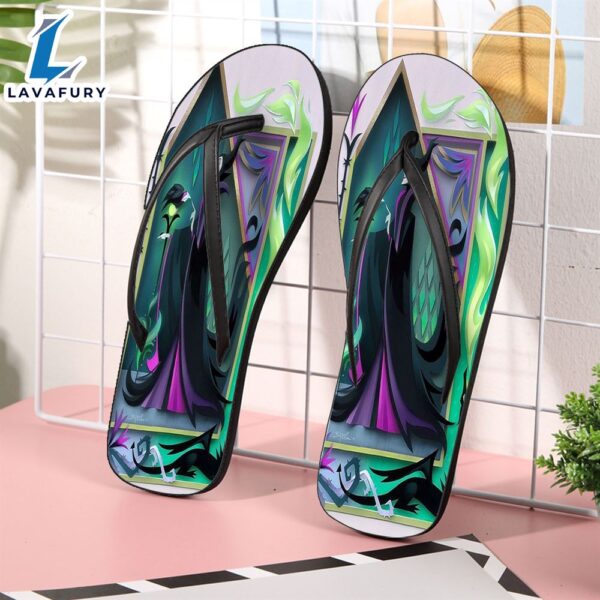 Disney Villains Maleficent27 Gift For Fan Flip Flop Shoes