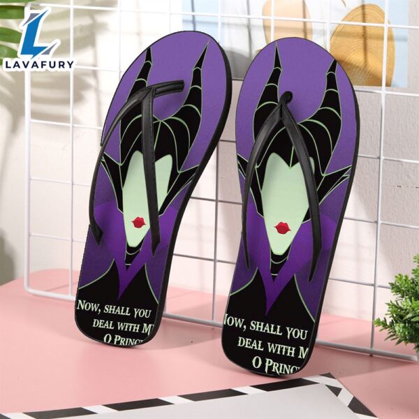 Disney Villains Maleficent34 Gift For Fan Flip Flop Shoes