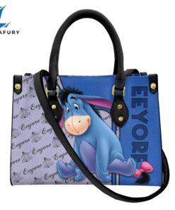 Eeyore Pattern Premium Leather Handbag