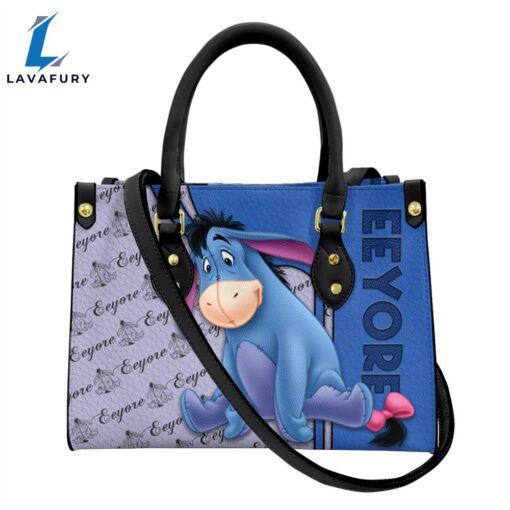 Eeyore Pattern Premium Leather Handbag