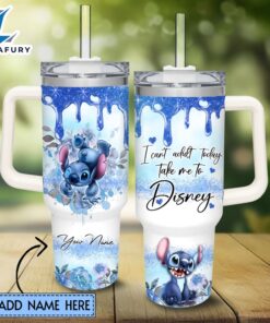 I Can’t Adult Stitch 40oz Stainless Steel Tumbler with Handle and Straw Lid