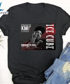 Ice Cube Staight Into Canada Tour 2024 Black T-Shirt