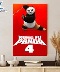 Kung Fu Panda 4 2024 Official Poster Home Decor Poster Canvas