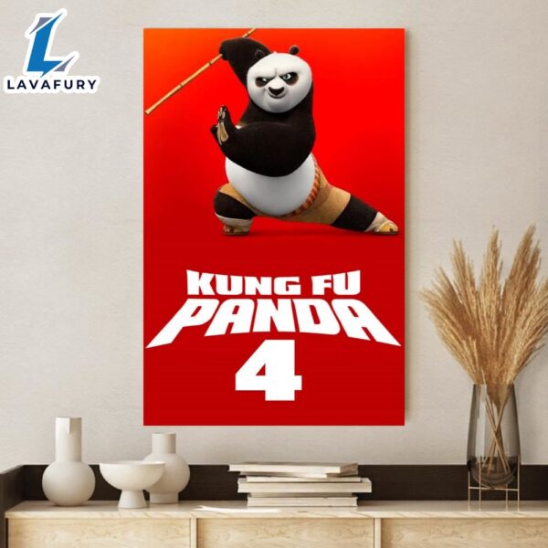 Kung Fu Panda 4 2024 Official Poster Home Decor Poster Canvas