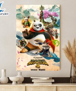 Kung Fu Panda 4 Movie Poster Canvas