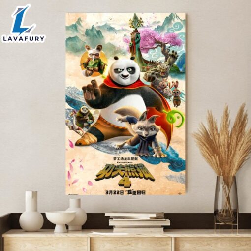 Kung Fu Panda 4 Movie Poster Canvas