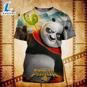 Kung Fu Panda 4 New Poster Ping Xiao Po In Theaters On March 8 2024 Fan Gifts 3d Shirt