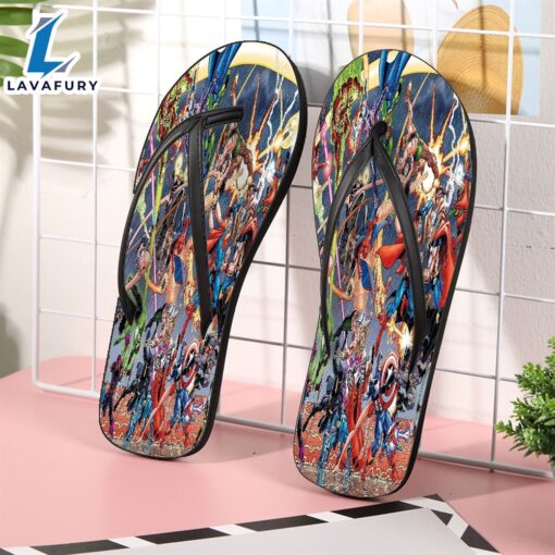 Marvel Avengers DC vs Marvel Gift For Fan Flip Flop Shoes