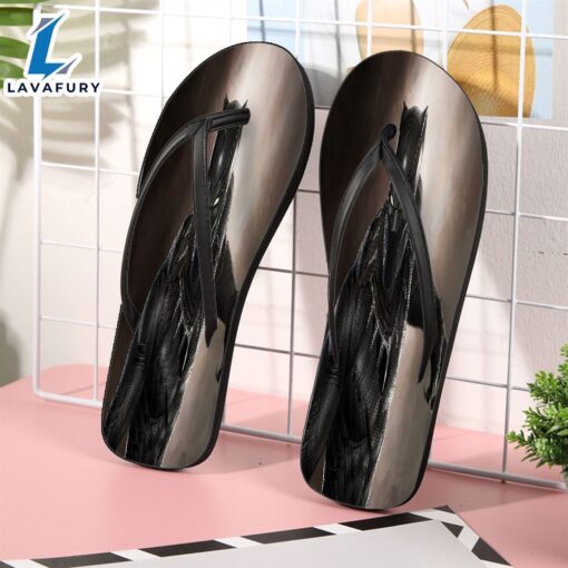 Marvel Black Panther Gift For Fan Flip Flop Shoes