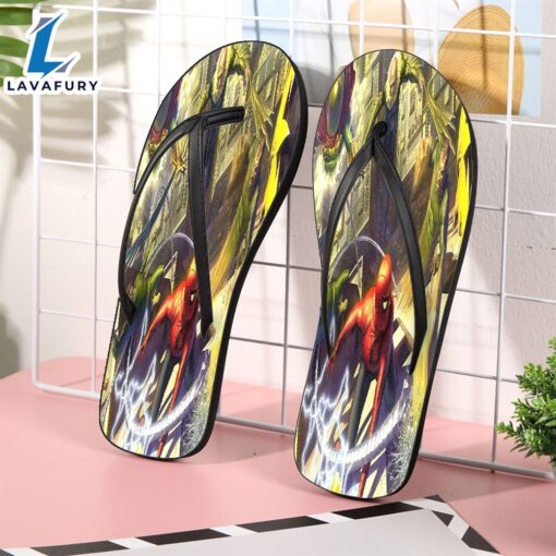 Marvel Spider Gift For Fan Flip Flop Shoes