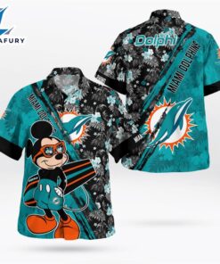 Miami Dolphins Mickey Mouse Floral…