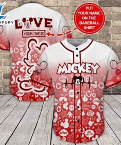 Mickey Baseball Jersey Personalized Shirt
