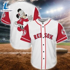 Mickey Boston Red Sox Baseball Jersey Shirt