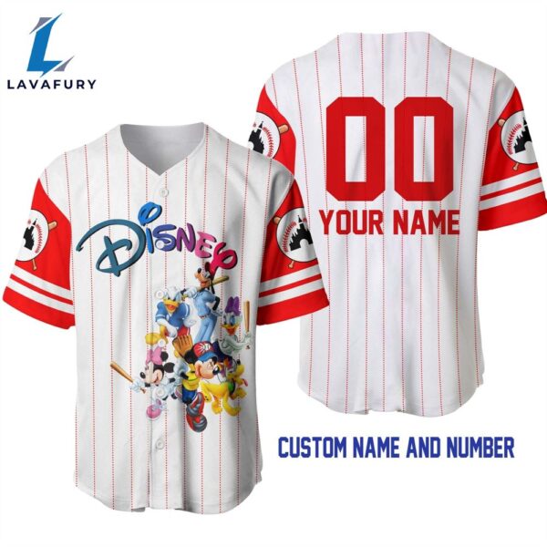 Mickey Mouse Baseball Jersey Men’s Shirt Disney Minnie
