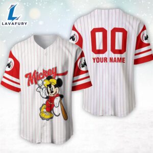 Mickey Mouse Disney Cartoon Baseball Jersey