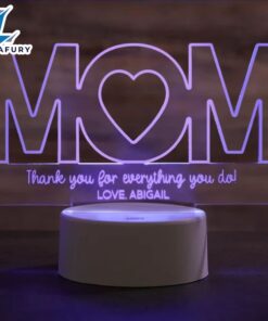 Mom Personalized Led Sign Mother’s…