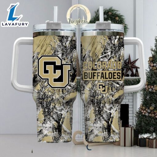 NCAA Colorado Buffaloes Realtree Hunting 40oz Tumbler