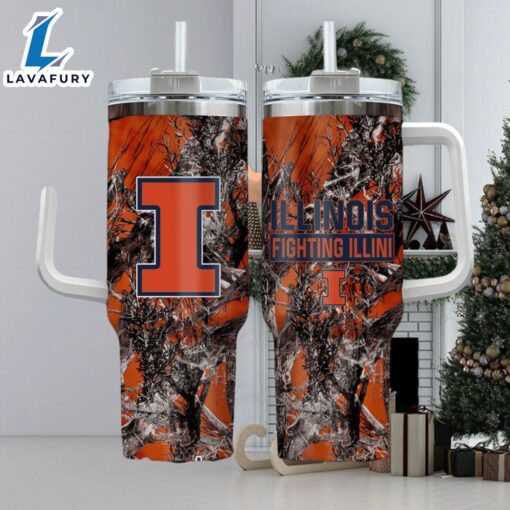 NCAA Illinois Fighting Illini Realtree Hunting 40oz Tumbler