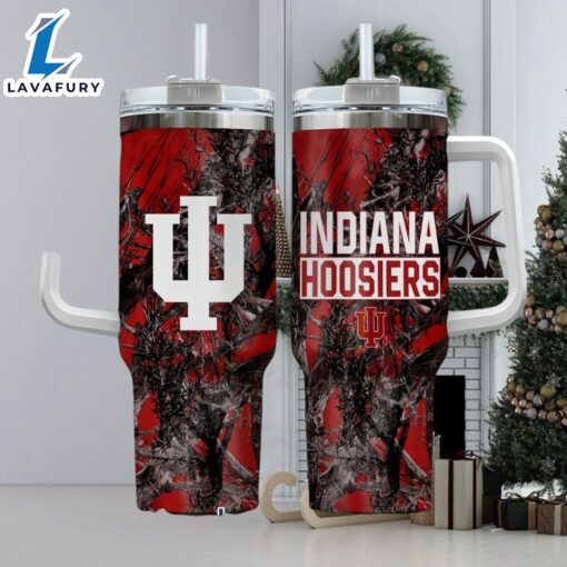 NCAA Indiana Hoosiers Realtree Hunting 40oz Tumbler