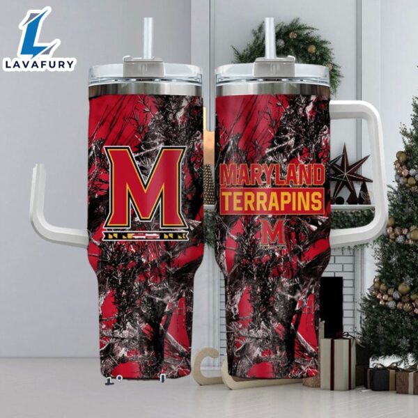 NCAA Maryland Terrapins Realtree Hunting 40oz Tumbler