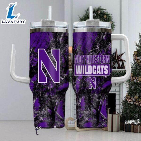 NCAA Northwestern Wildcats Realtree Hunting 40oz Tumbler