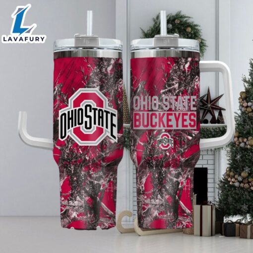 NCAA Ohio State Buckeyes Realtree Hunting 40oz Tumbler