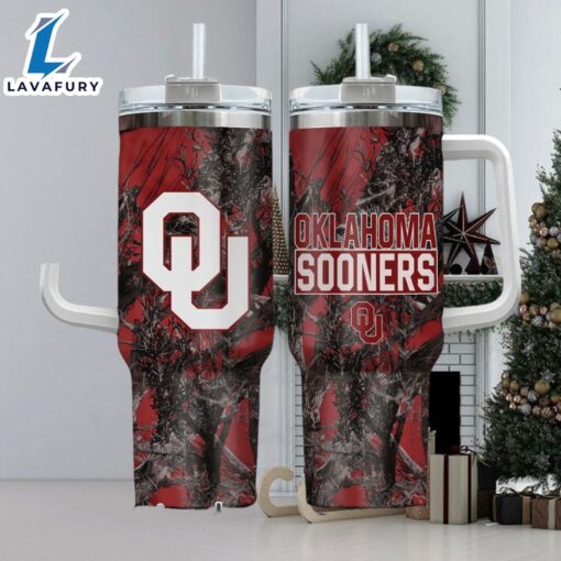 NCAA Oklahoma Sooners Realtree Hunting 40oz Tumbler