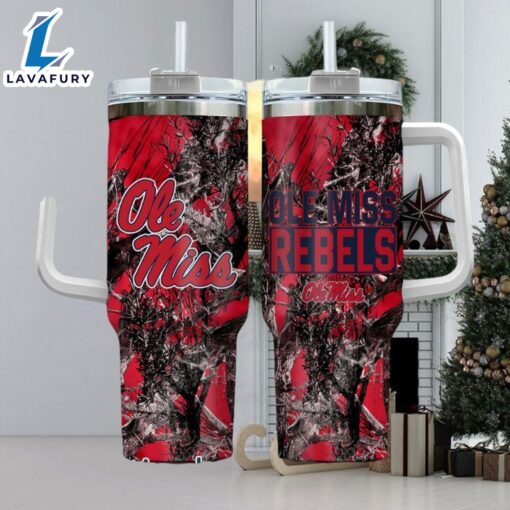 NCAA Ole Miss Rebels Realtree Hunting 40oz Tumbler