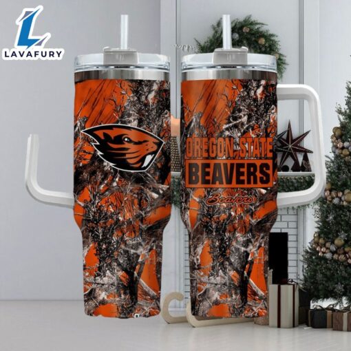 NCAA Oregon State Beavers Realtree Hunting 40oz Tumbler