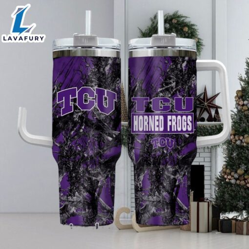 NCAA Tcu Horned Frogs Realtree Hunting 40oz Tumbler