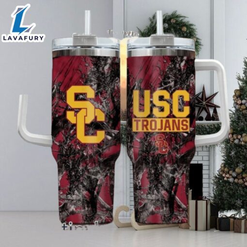 NCAA Usc Trojans Realtree Hunting 40oz Tumbler