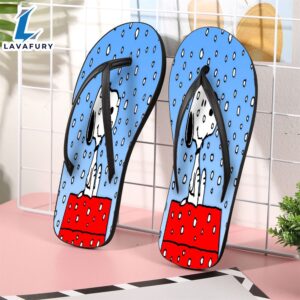 Peanut Christmas Snoopy 3 Gift For Fan Flip Flop Shoes