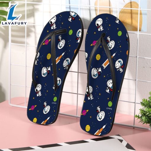 Peanut Snoopy Astronaut4 Gift For Fan Flip Flop Shoes