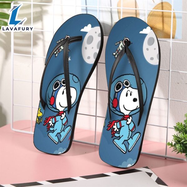 Peanut Snoopy Astronaut6 Gift For Fan Flip Flop Shoes