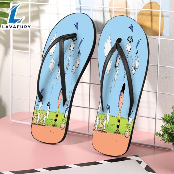 Peanut Snoopy Charlie20 Gift For Fan Flip Flop Shoes