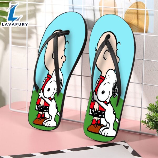 Peanut Snoopy Charlie8 Gift For Fan Flip Flop Shoes