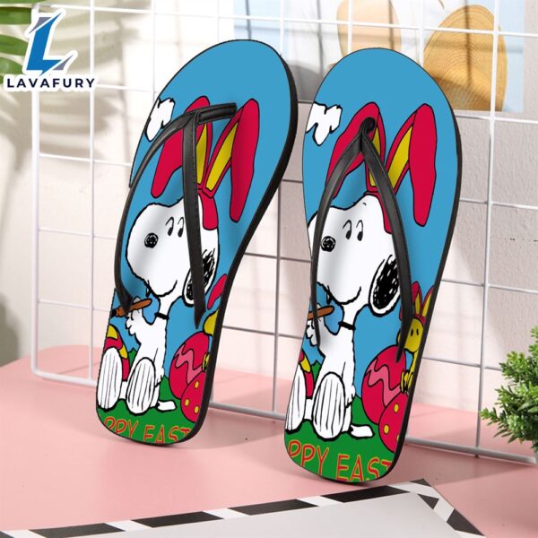 Peanut Snoopy Happy Easter For Fan Flip Flop Shoes