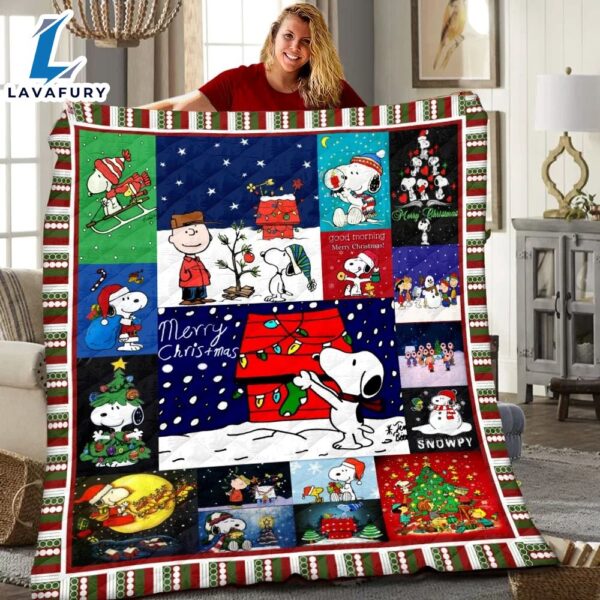 Peanuts Charlie Brown And Snoopy Merry Christmas, Peanuts Snoopy Blanket Mother Day Gift