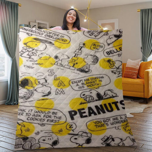 Peanuts Snoopy And Charlie Brown Best Loved Christmas Gifts Lover Blanket, Peanuts Snoopy Blanket Mother Day Gift