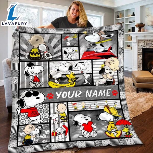 Peanuts Snoopy And Friend So Cute Christmas Gift, Peanuts Snoopy Blanket Mother Day Gift