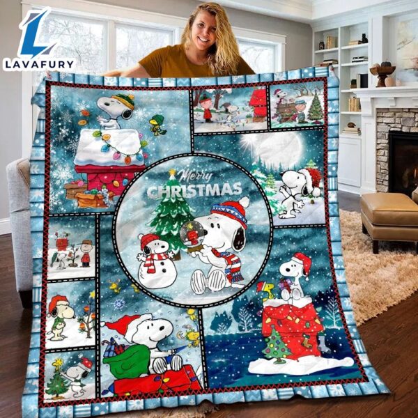 Peanuts Snoopy Merry Christmas, Peanuts Snoopy Blanket Mother Day Gift