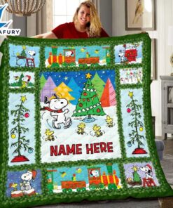Peanuts Snoopy Merry Christmas Personalized,…