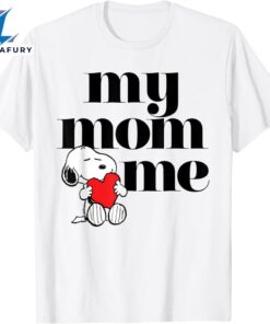 Peanuts Snoopy My Mom Loves Me Heart T-Shirt
