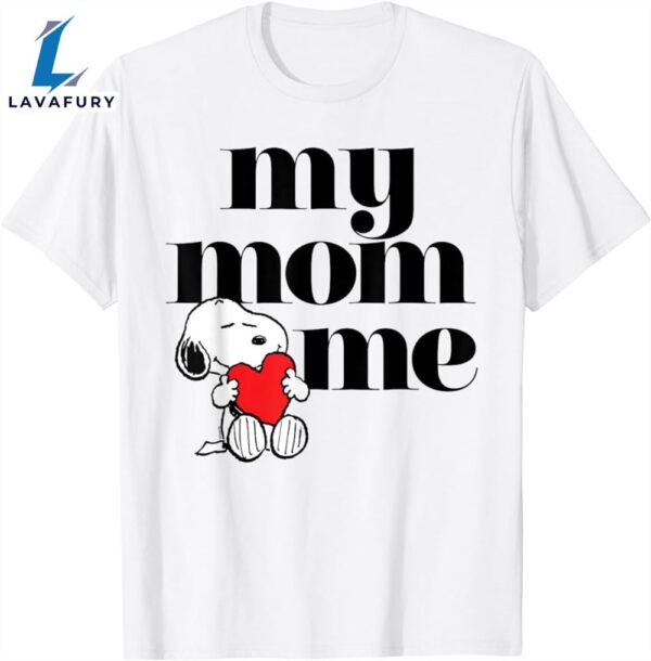 Peanuts Snoopy My Mom Loves Me Heart T-Shirt