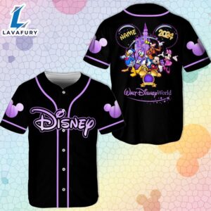 Personalized Disneyworld Baseball Jersey Mickey Mouse Custom Name Disneyland Baseball Jersey