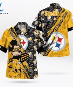 Pittsburgh Steelers Mickey Mouse Floral…