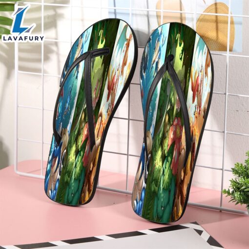 Pokemon Characters Fan Flip Flop Shoes