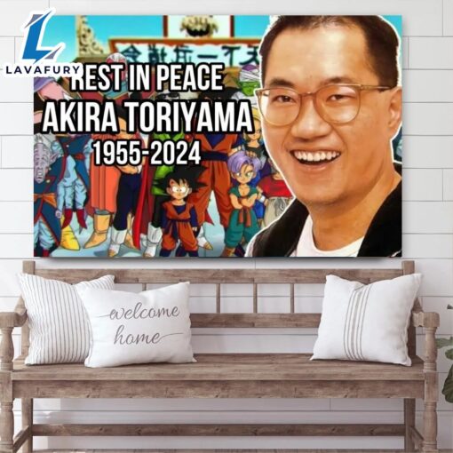 Rest In Peace Akira Toriyama 1955 -2024 Poster Canvas